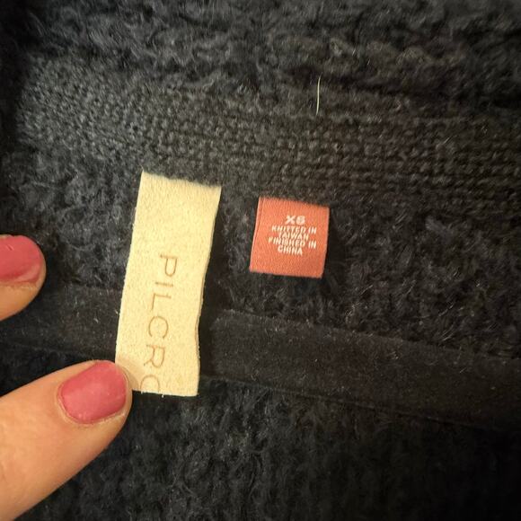 Anthropologie Pilcro Women's Eyelash Cardigan Sweater Black XS - Picture 8 of 8